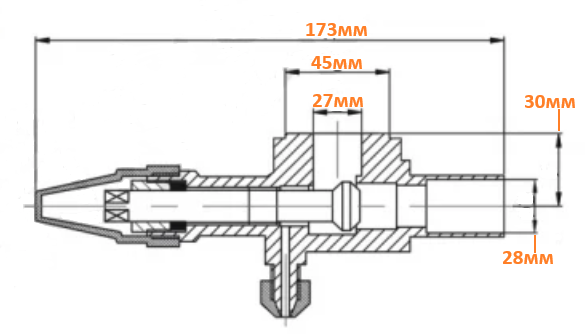 Вентиль запорный нагнетающий Bitzer 4F-25.2Y 36131007 (361310-07)