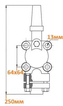 Вентиль запорный нагнетающий Bitzer 6F-40.2Y-40P 6F-50.2Y-40P 36133801 (361338-01)
